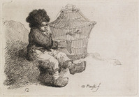 KG 14102
<br/>
Een jonge jongen met vogelkooi
<br/>
<em>Plonski, Michal (1778-1812)</em>